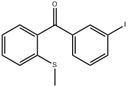(3-碘苯基)(2-(甲硫基)苯基)甲酮 结构式