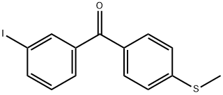 3-IODO-4'-METHYLTHIOBENZOPHENONE 结构式