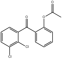 2-(2,3-二氯苯甲酰基)苯乙酸酯 结构式