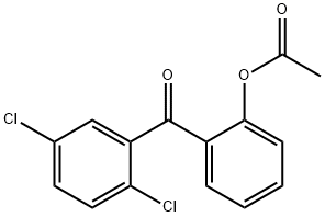 2-ACETOXY-2',5'-DICHLOROBENZOPHENONE 结构式