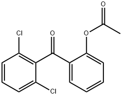 2-(2,6-二氯苯甲酰基)苯乙酸酯 结构式