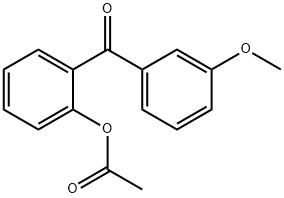 2-ACETOXY-3'-METHOXYBENZOPHENONE 结构式