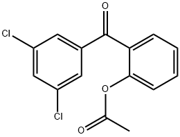 2-ACETOXY-3',5'-DICHLOROBENZOPHENONE 结构式