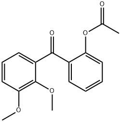 2-ACETOXY-2',3'-METHOXYBENZOPHENONE 结构式
