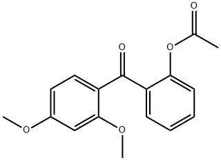 2-(2,4-二甲氧基苯甲酰基)苯乙酸酯 结构式