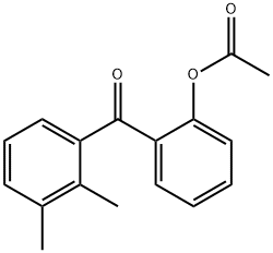 2-ACETOXY-2',3'-METHYLBENZOPHENONE 结构式