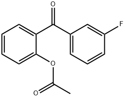 2-(3-氟苯甲酰基)苯乙酸酯 结构式