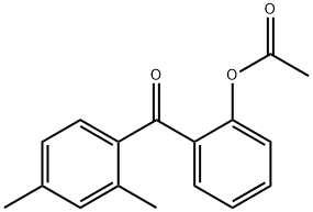 2-ACETOXY-2',4'-METHYLBENZOPHENONE 结构式