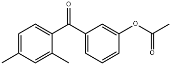 3-ACETOXY-2',4'-DIMETHYLBENZOPHENONE 结构式