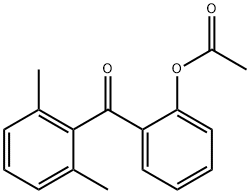 2-ACETOXY-2',6'-METHYLBENZOPHENONE 结构式