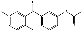 3-(2,5-二甲基苯甲酰基)乙酸苯酯 结构式