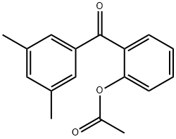 2-(3,5-二甲基苯甲酰基)乙酸苯酯 结构式