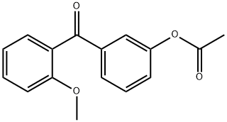 3-(2-甲氧基苯甲酰基)苯乙酸酯 结构式