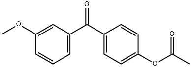 4-ACETOXY-3'-METHOXYBENZOPHENONE 结构式