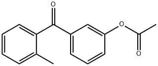 3-(2-甲基苯甲酰基)苯乙酸酯 结构式
