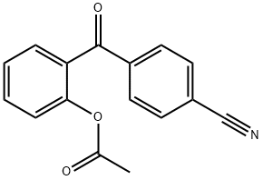 2-ACETOXY-4'-CYANOBENZOPHENONE 结构式