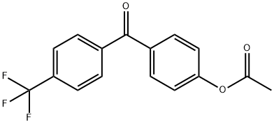 4-(4-(三氟甲基)苯甲酰基)苯乙酸酯 结构式