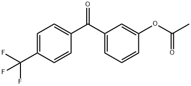 3-ACETOXY-4'-TRIFLUOROBENZOPHENONE 结构式