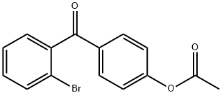 4-ACETOXY-2'-BROMOBENZOPHENONE 结构式