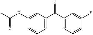 3-(3-氟苯甲酰基)苯乙酸酯 结构式