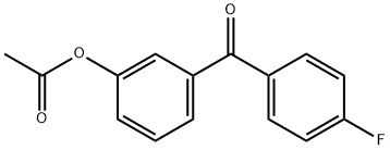 3-(4-氟苯甲酰基)苯乙酸酯 结构式