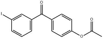 4-(3-碘苯甲酰基)苯乙酸酯 结构式