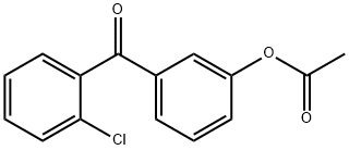 3-(2-氯苯甲酰基)苯乙酸酯 结构式