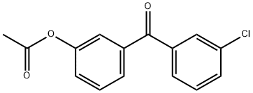 3-(3-氯苯甲酰基)苯乙酸酯 结构式