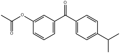 3-(4-异丙基苯甲酰基)苯乙酸酯 结构式