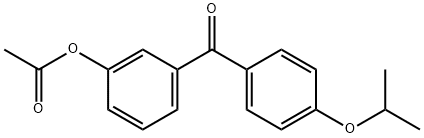 3-(4-异丙氧基苯甲酰基)苯乙酸酯 结构式