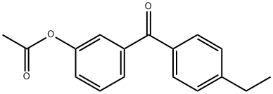 3-ACETOXY-4'-ETHYLBENZOPHENONE 结构式