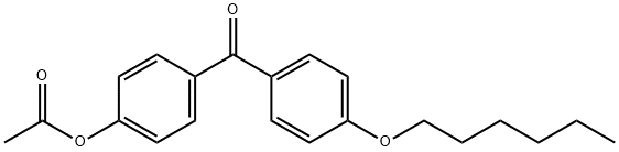 4-ACETOXY-4'-HEXYLOXYBENZOPHENONE 结构式