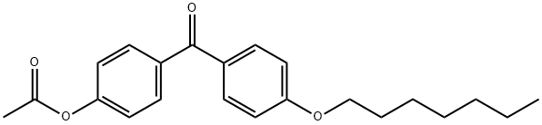 4-(4-(庚氧基)苯甲酰基)苯乙酸酯 结构式