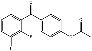 4-(2,3-二氟苯甲酰基)苯乙酸酯 结构式