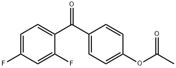 4-(2,4-二氟苯甲酰基)苯乙酸酯 结构式