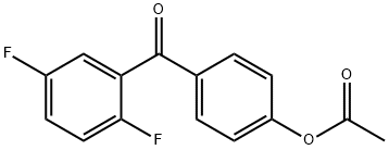 4-ACETOXY-2',5'-DIFLUOROBENZOPHENONE 结构式