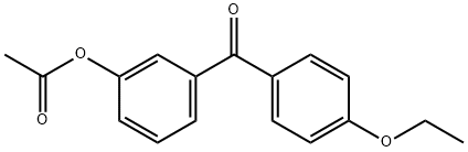 3-ACETOXY-4'-ETHOXYBENZOPHENONE 结构式