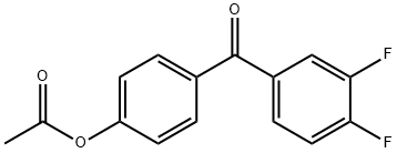 4-(3,4-二氟苯甲酰基)苯乙酸酯 结构式