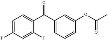 3-(2,4-二氟苯甲酰基)苯乙酸酯 结构式