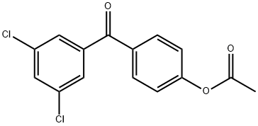 4-(3,5-二氯苯甲酰基)苯乙酸酯 结构式