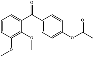4-ACETOXY-2',3'-DIMETHOXYBENZOPHENONE 结构式