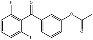3-(2,6-二氟苯甲酰基)苯乙酸酯 结构式
