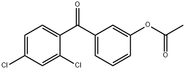 3-(2,4-二氯苯甲酰基)苯乙酸酯 结构式