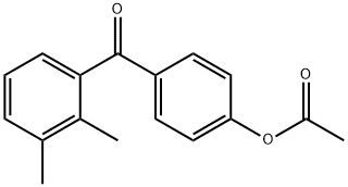 4-(2,3-二甲基苯甲酰基)苯乙酸酯 结构式