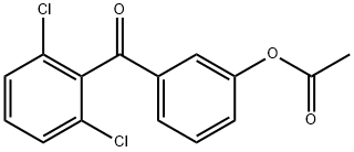 3-ACETOXY-2',6'-DICHLOROBENZOPHENONE 结构式