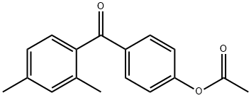 4-(2,4-二甲基苯甲酰基)乙酸苯酯 结构式
