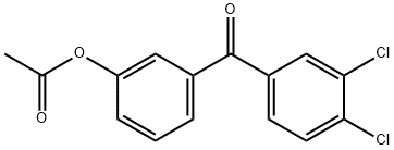 3-ACETOXY-3',4'-DICHLOROBENZOPHENONE 结构式