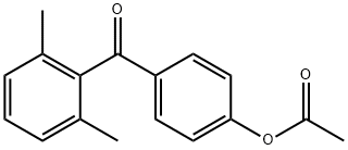 4-ACETOXY-2',6'-DIMETHYLBENZOPHENONE 结构式