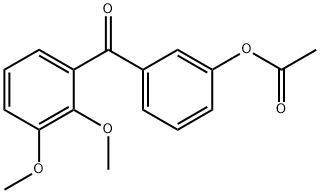 3-ACETOXY-2',3'-DIMETHOXYBENZOPHENONE 结构式