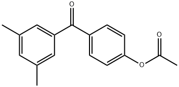 4-ACETOXY-3',5'-DIMETHYLBENZOPHENONE 结构式